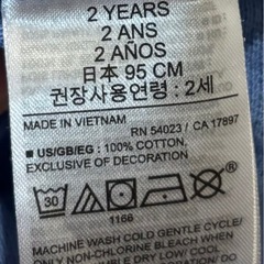 【95サイズ】GAP ギャップ ディズニー ミッキーマウス ポロ襟Tシャツ トップス ポロシャツ ブルーの画像