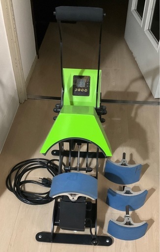 帽子、袖用ヒートプレス機、アイロンプレス機