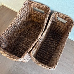 収納　かご　インテリアの画像