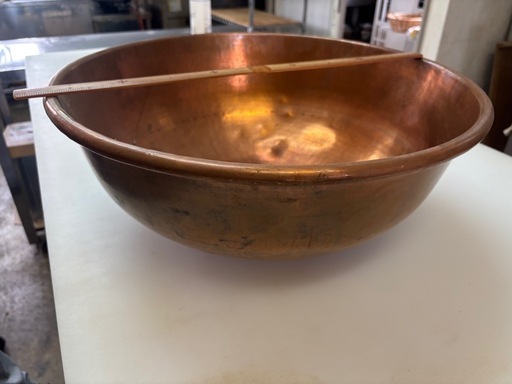 和菓子用、青銅ボウル 、45センチ4.5キロ