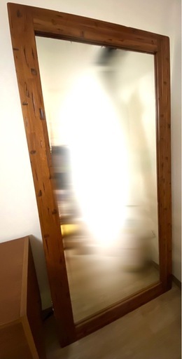 ウォールミラー　90×180 全身鏡 木製