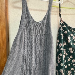 花柄キャミワンピ　ニットキャミワンピ👗の画像
