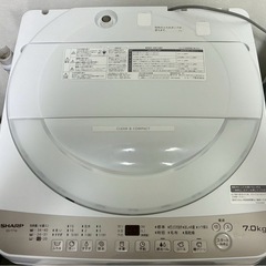 SHARP 全自動洗濯機 ES-T716-C（2023年製）🧺 の画像