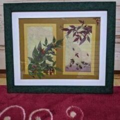 未使用！　おし花　絵画　インテリア　の画像