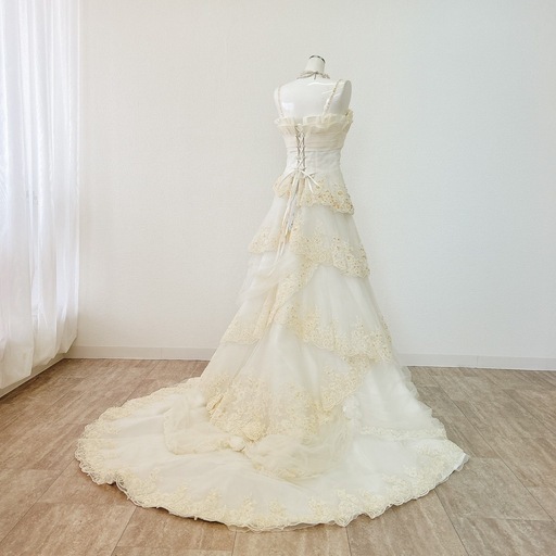 ウェディングドレス　結婚式　ドレス　フリーサイズ　