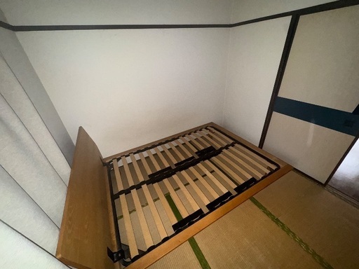 【無印良品】木製ベッドフレーム（ダブル）、本棚、木製AVラック