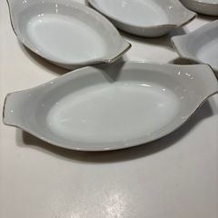 レトロ　グラタン皿　5枚セットの画像