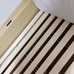ダブルベット　
マットレス付きの画像