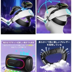 SPOSING 3 & 3Sに対応 ヘッドストラップ 磁気バッテリー付き VRの画像