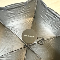 mabu マブ 晴雨兼用 遮光・遮熱 折りたたみ傘 ホワイト 花柄の画像