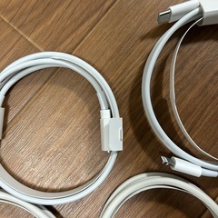 【全部まとめて】ケーブル　tama's2ポートUSB充電器　Apple純正Adapter 多摩電子工業　POWER ADAPTERの画像