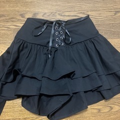 ミニフレアレースアップキュロットの画像