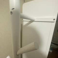 ハンガーラック付き姿見鏡／明日まで🙇／価格交渉🉑／全身鏡の画像