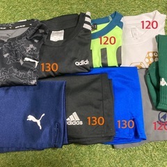 子供　【お話中】サッカー　半袖半ズボン　120 130の画像