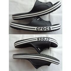 クロックス crocs バヤバンド スライド【ブラック：27cm】の画像