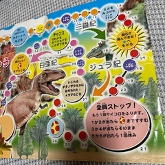 恐竜すごろく　裏はポスターの画像