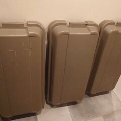 TRUSCO トランクカーゴ 70L ブラウン　3つセットの画像