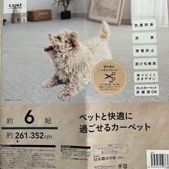 美品　6畳用カーペット　グレー　の画像