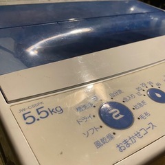 全自動電気洗濯機 　5.5kg 2021年製の画像