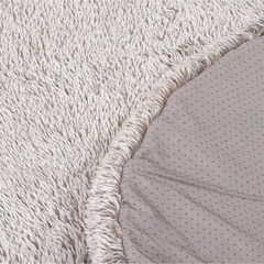 定価 5800円 コイズミ ホットカーペット ホットラグマット 丸形 円形 直径 90cm グレー KDC-03213/Hの画像