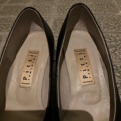 本革パンプス　ブラック22㎝　ヒール低めの画像