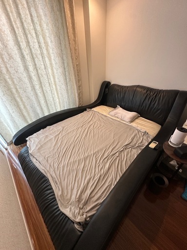 定価20万！アルモニア　合皮ローベットフレーム　ブラック