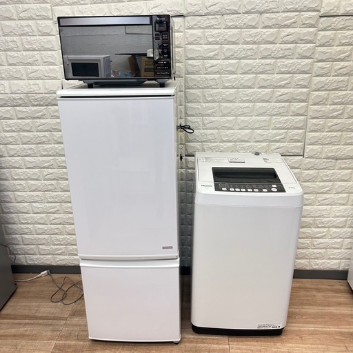 ①家電のセット‼️冷蔵庫&洗濯機&電子レンジ