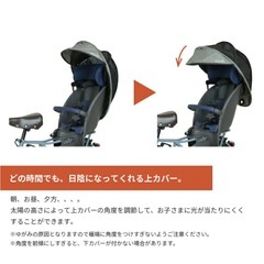 maruto 自転車チャイルドシート用 日よけ（日除けのみ・レインカバー破損）の画像