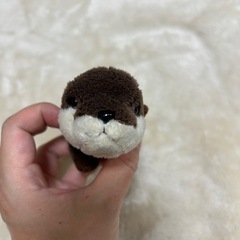 カワウソぬいぐるみキーホルダーの画像
