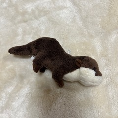 カワウソぬいぐるみキーホルダーの画像