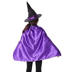 【新品】ハロウィン 子供 マント とんがり帽子 2点セット コスプレ仮装 魔女 Mの画像