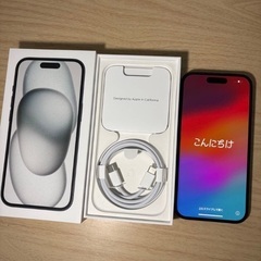 新品同様品 iPhone 15 128GB ブラック SIMフリーの画像