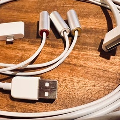 Apple純正 旧iPhone用30pinアダプター 赤白黄RCA端子 映像出力の画像