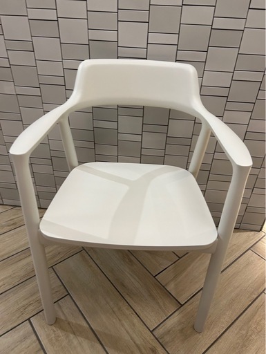 マルニ木工　hiroshima アームチェア　アンスムースドピーチ　ホワイト