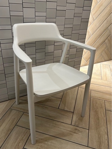 マルニ木工　hiroshima アームチェア　アンスムースドピーチ　ホワイト