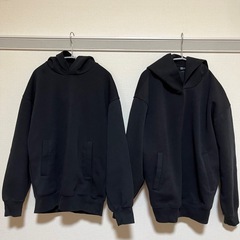新古品 UNIQLOc スウェットオーバーサイズプルパーカー2点の画像