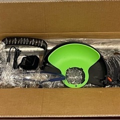 草刈り機 充電式 21Vバッテリー2個付属 軽量1.5kg 4種替刃・補助車輪付の画像