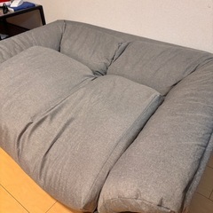 ニトリ 2WAYソファベッド グレー（2025年購入） の画像