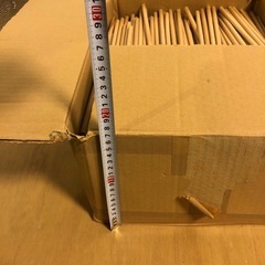 木の丸棒　大量　約9mm 長さ30〜40センチ不揃いの画像