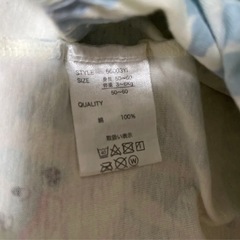 ANAP WAY ロンパース 半袖　50-60 クマ　　2枚セット　お揃い　双子の画像