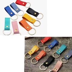 フェイク/レザー調キーホルダー（新品）の画像
