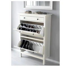 IKEA イケア　HEMNES ヘムネス シューズラック　靴収納用キャビネット 2コンパートメントの画像