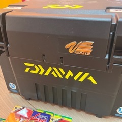 エギ多数とタックルボックス　の画像
