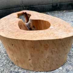 天然木 くり抜き インテリア 木工 オブジェの画像
