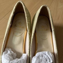 flicka ベージュ レース ハイヒールパンプス　Mサイズの画像
