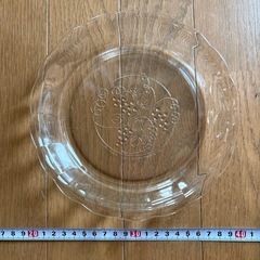 イワキ硝子　耐熱パイレックス　未使用葡萄柄　の画像