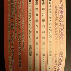 【受付停止中】ハワイアンズ入場券3枚+α　株主優待　2025年12月期限の画像