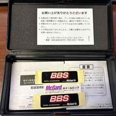 未使用品　BBS　マックガード社製　インストレーションキット　M12×1.5　ブラックナットの画像
