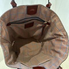 TOPKAPI ダークブラウン レザー トートバッグ トプカピの画像