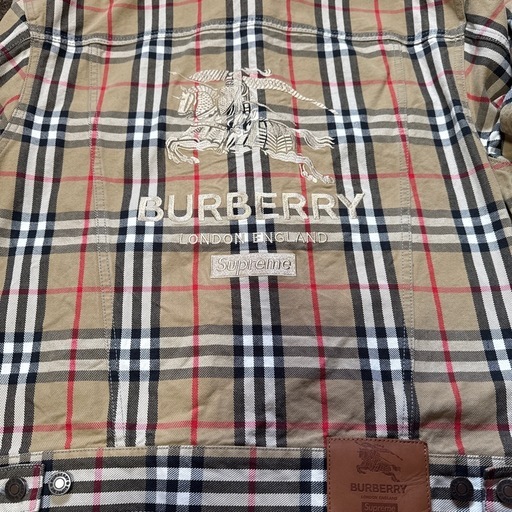 (希少)(プレ値)BURBERRY supremeコラボ トラックジャケット